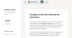 Desktop Screenshot of debuencomer.es